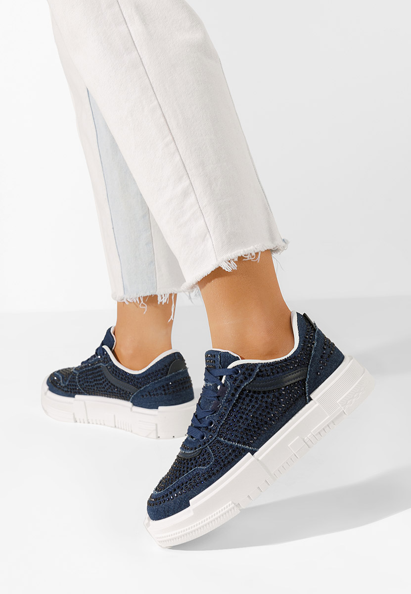 Σκούρο μπλε sneakers γυναικεία Carlota
