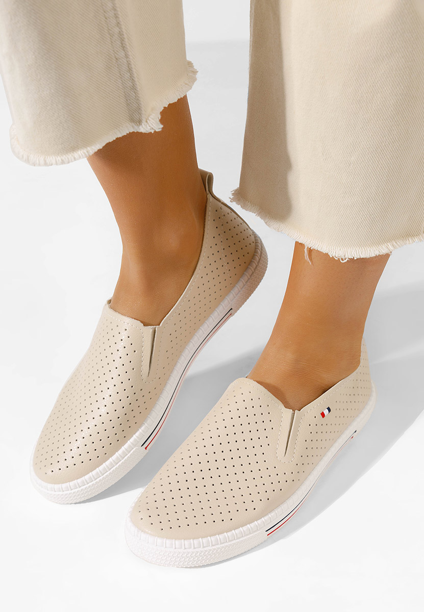 Pantofi casual dama Saphira bej