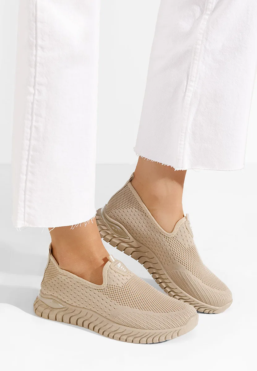 Χακί παπούτσια slip-on Anyla