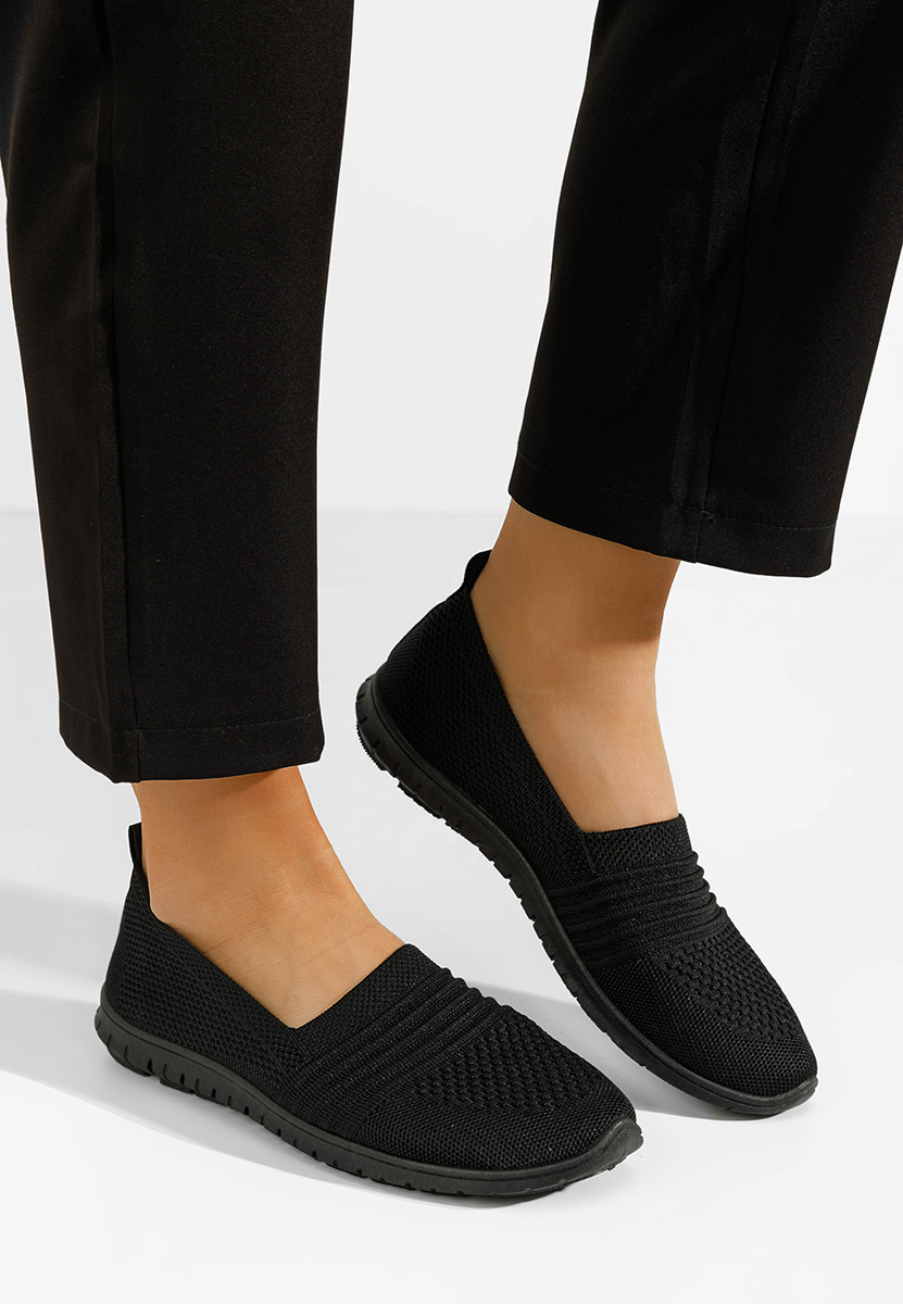 Čierne plátené slip-on tenisky Vanna V2