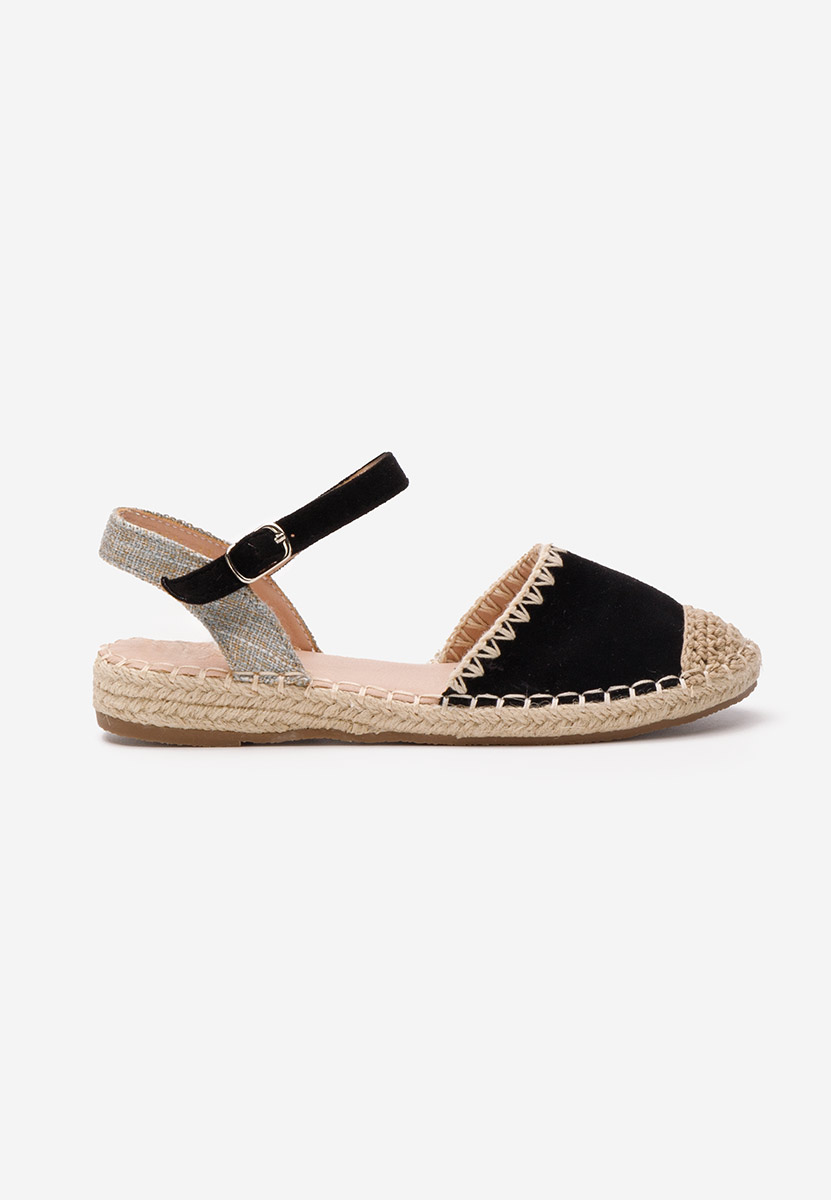 Črne otroške espadrile Hinata