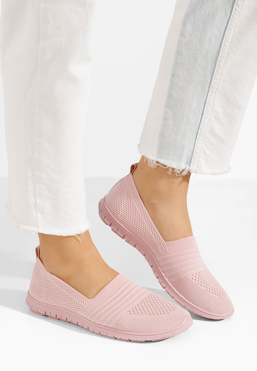 Ružové plátené slip-on tenisky Vanna V2