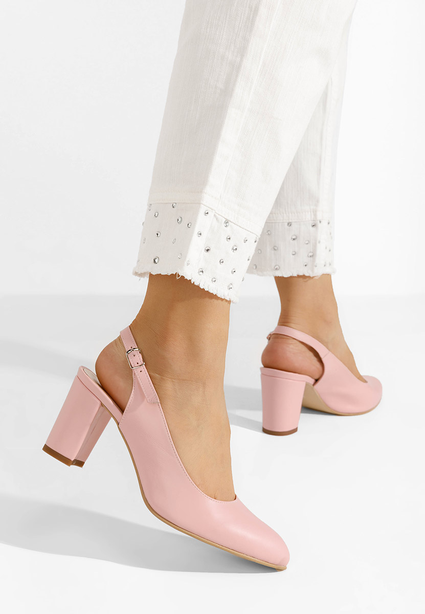 Ροζ γόβες slingback Corusa