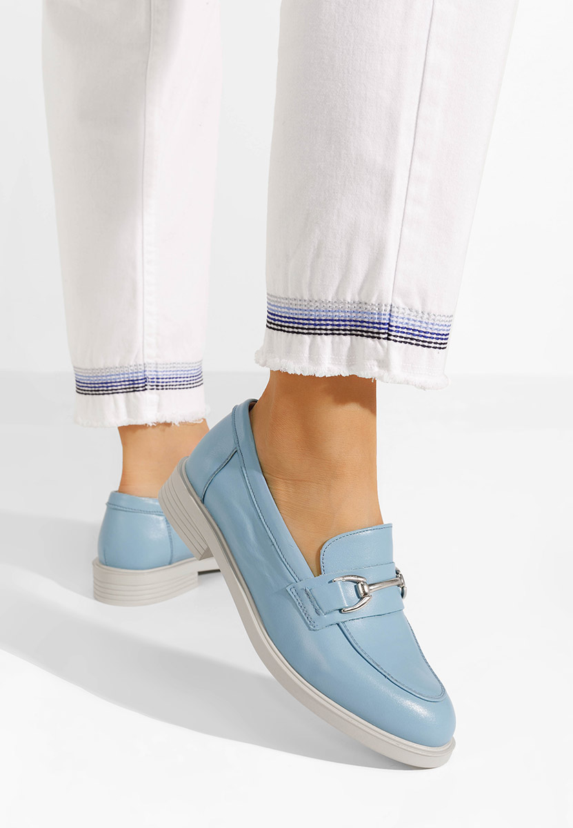 Mocassini loafer donna azzurri Noreen