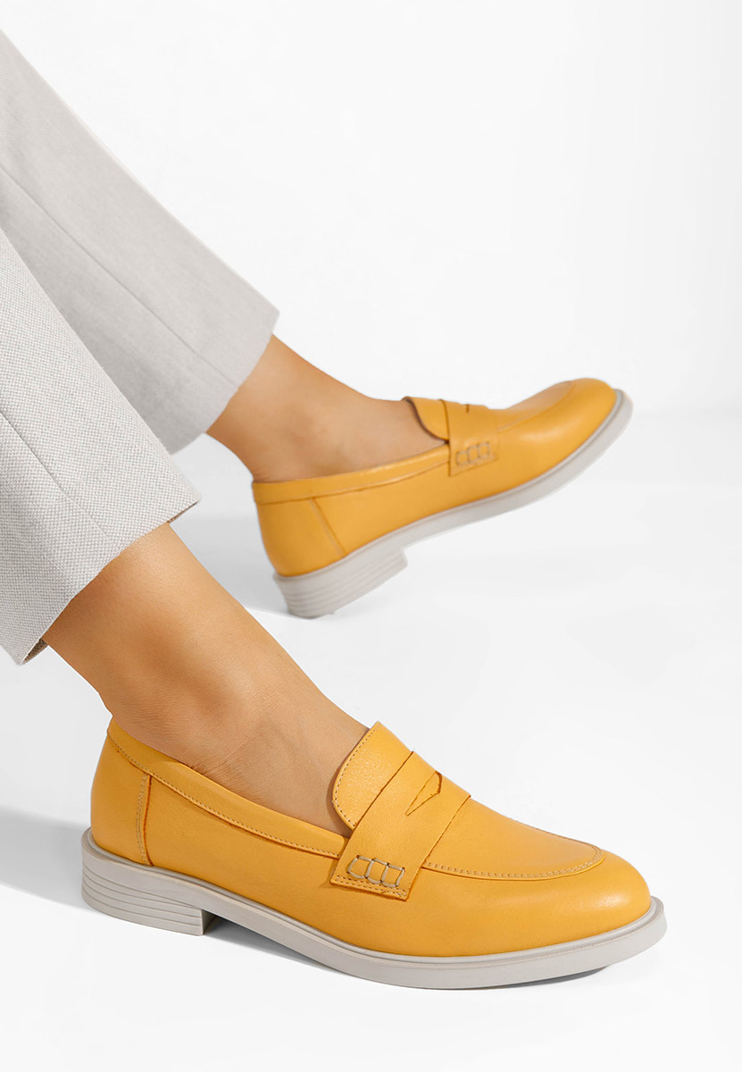Κίτρινα loafers γυναικεία Zalaya