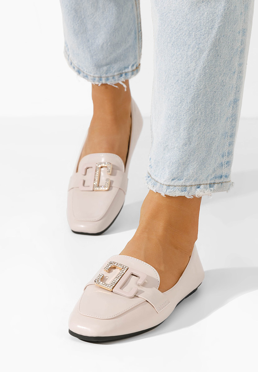 Mocassini loafer donna beige Joyday