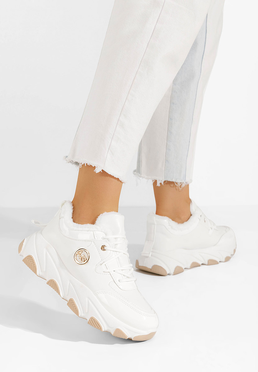 Bele ženske podložene superge Kafara