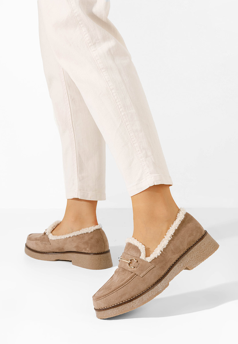 Khaki dámské mokasíny Danissa