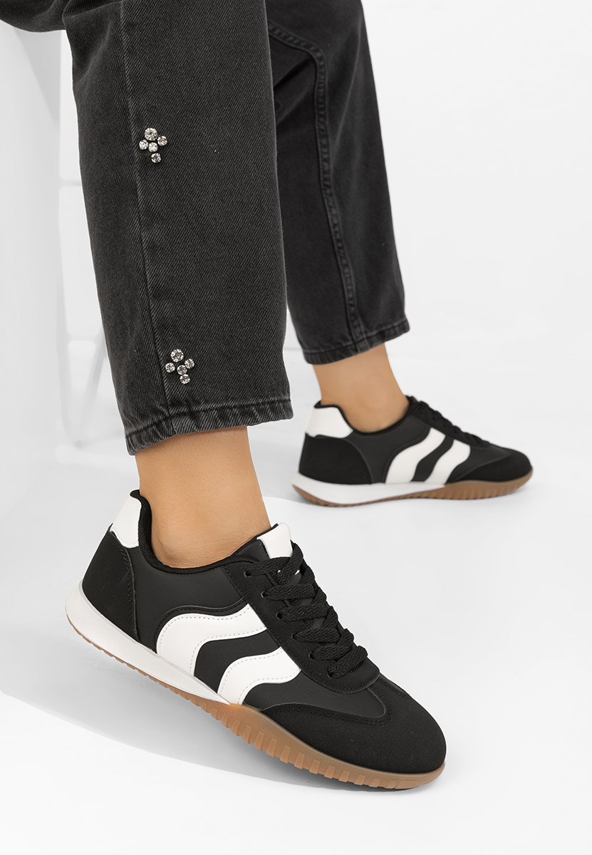 Μαύρα sneakers γυναικεία Victorina V4