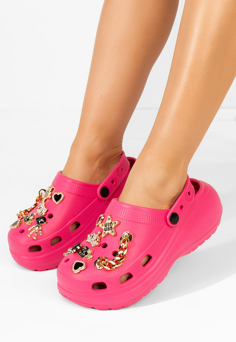 Φούξια clogs γυναικεία με πλατφόρμα Jennifer