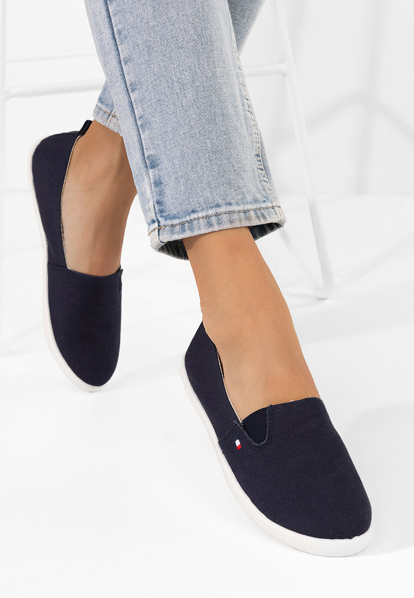 Tmavomodré dámske espadrilky Jeanyne