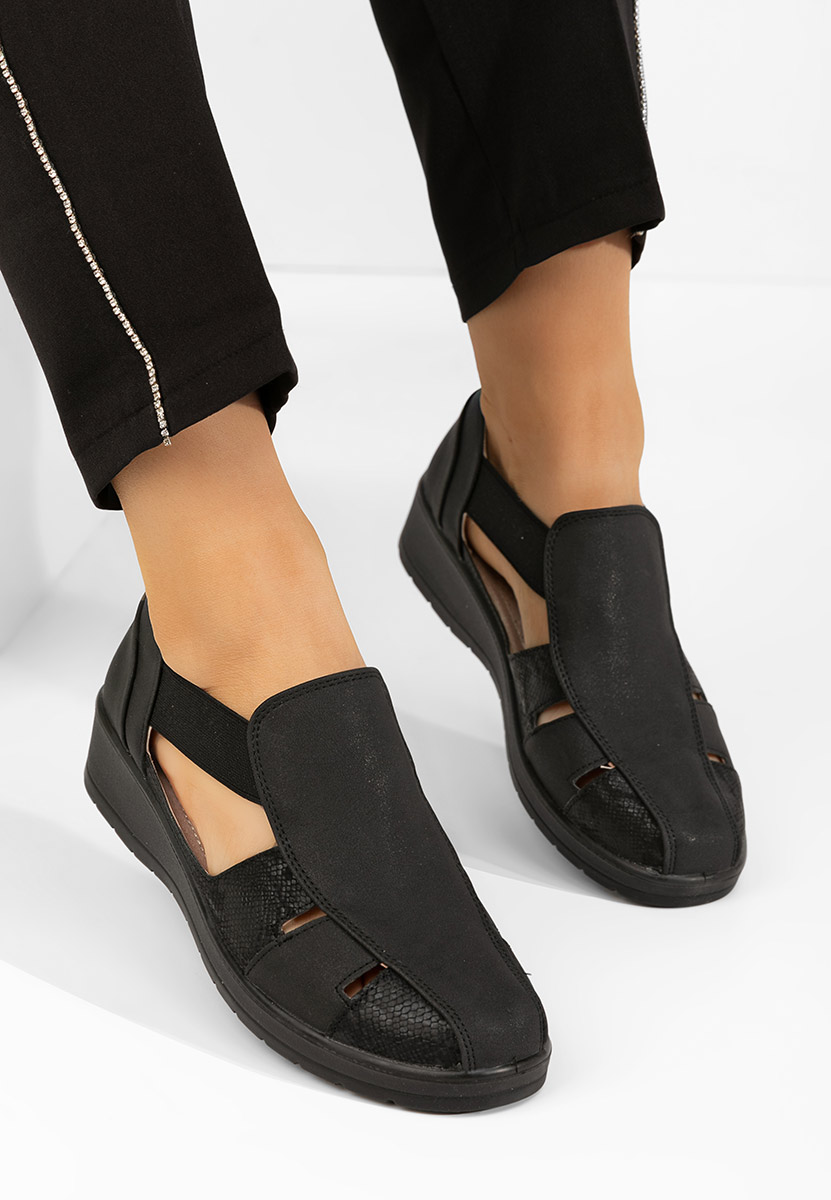 Čierne dámske espadrilky Grazyna