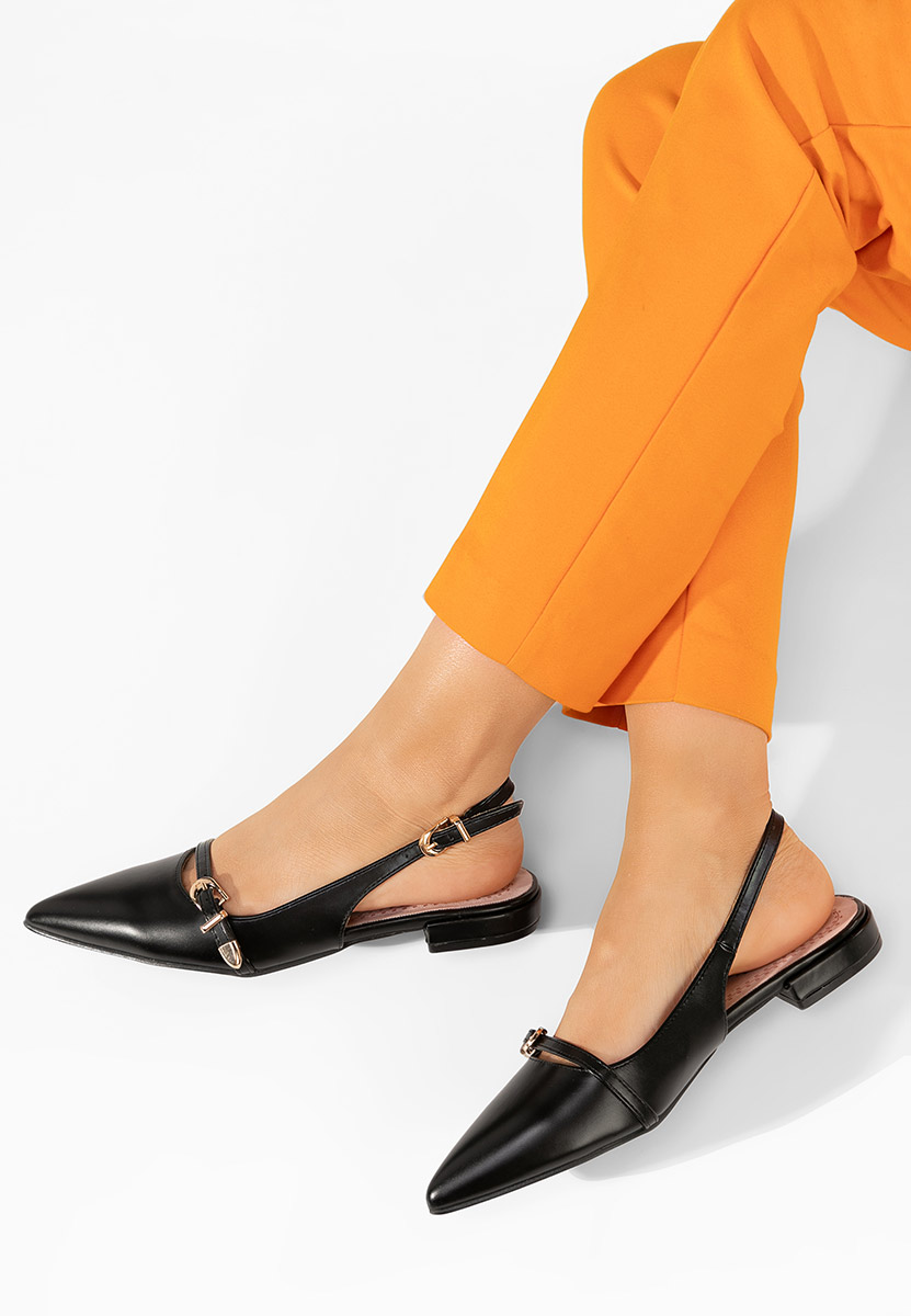 Μαύρες γόβες slingback Elyssa