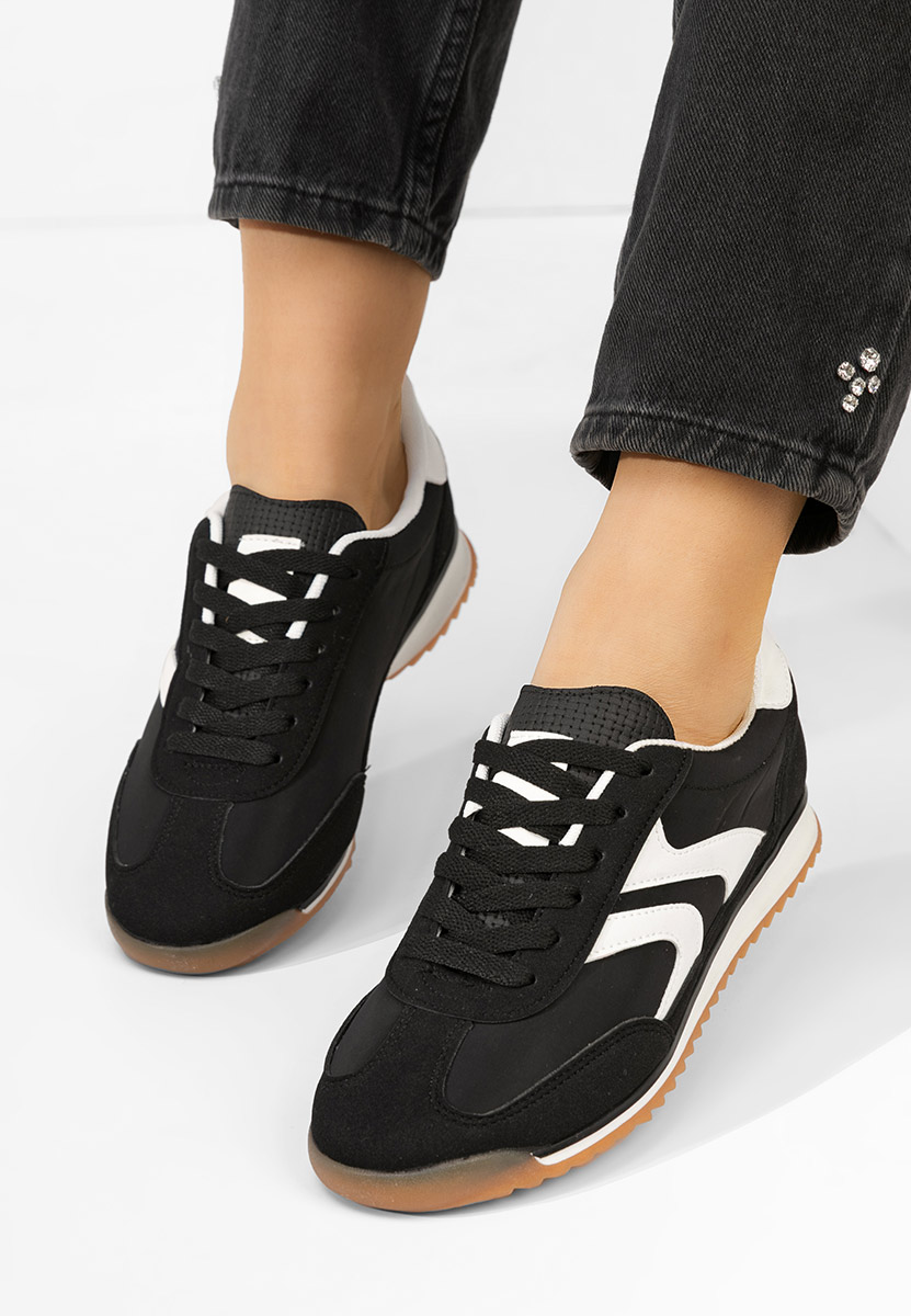 Μαύρα sneakers γυναικεία Rytania