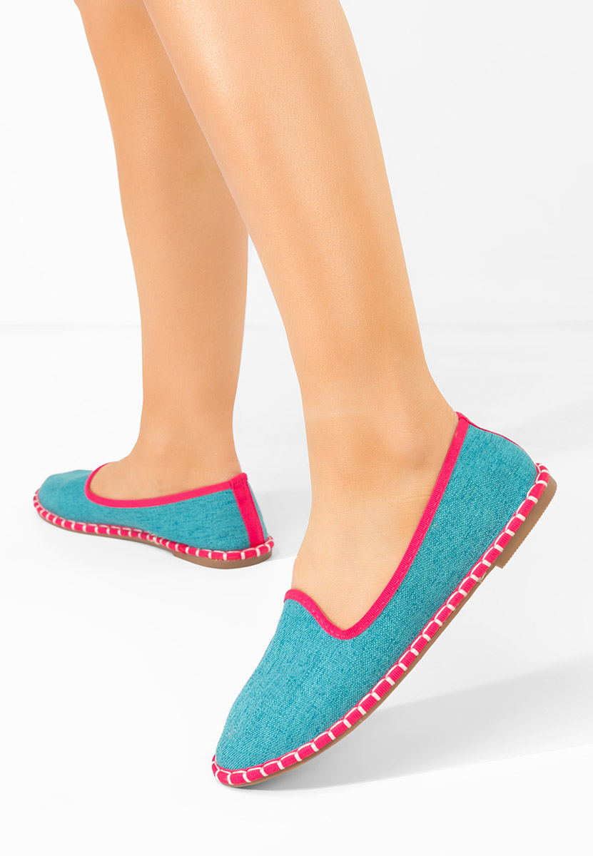 Tyrkysové dámske espadrilky Micala