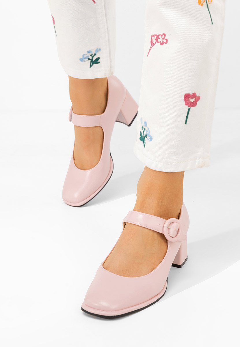 Décolleté con tacco largo rosa Valerea
