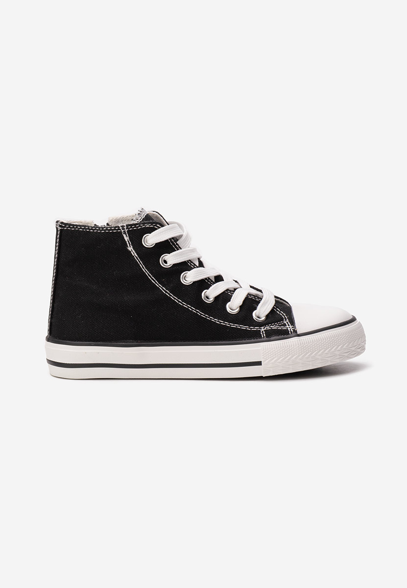 Črne otroške platnene superge Denzel V3