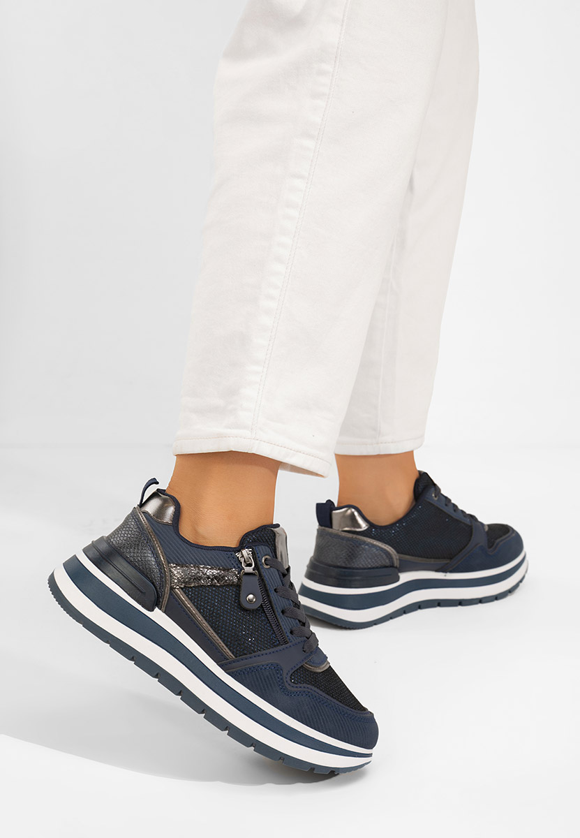 Sneakers cu platformă Selviana navy