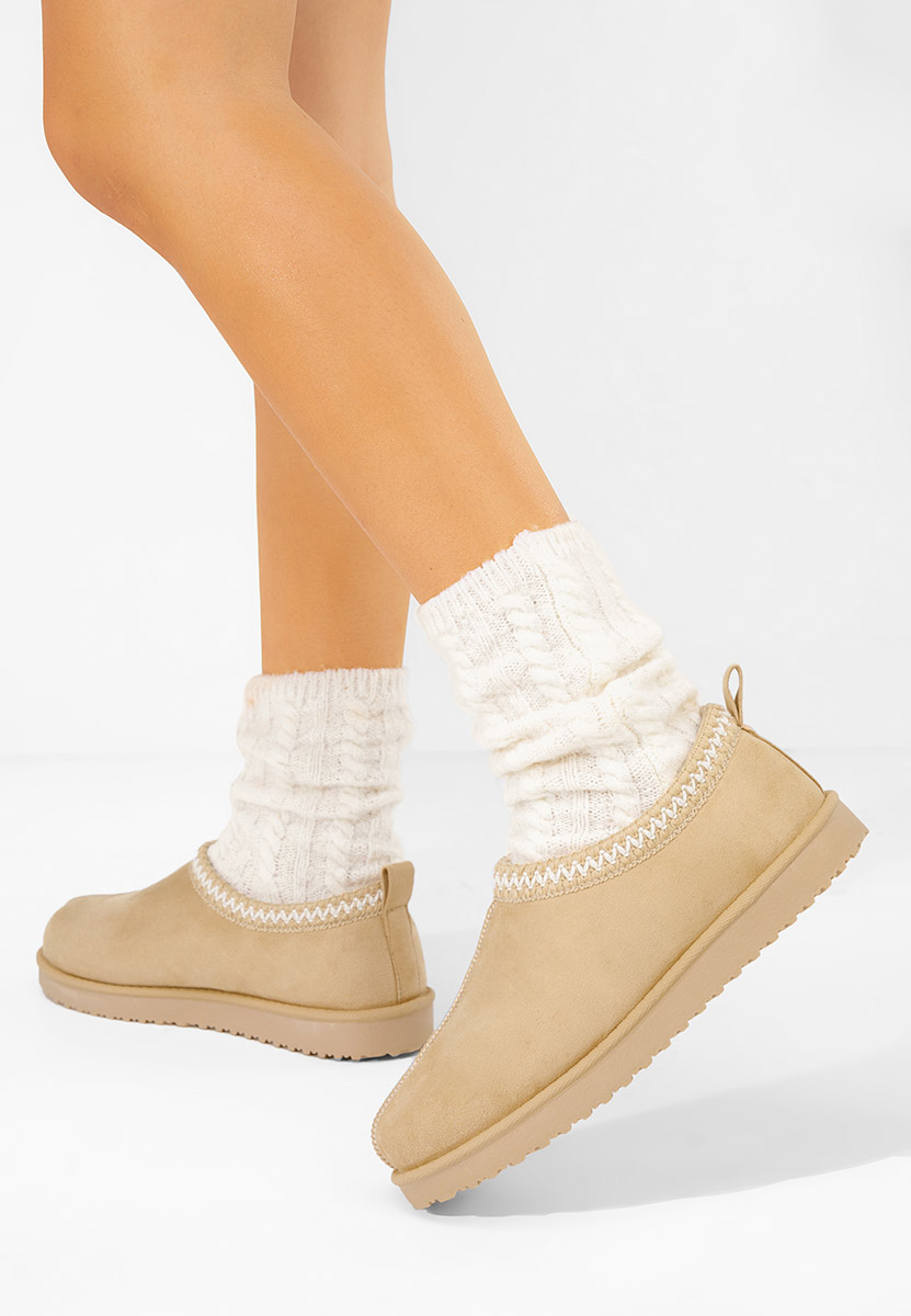 Μπεζ clogs γυναικεία Dioria