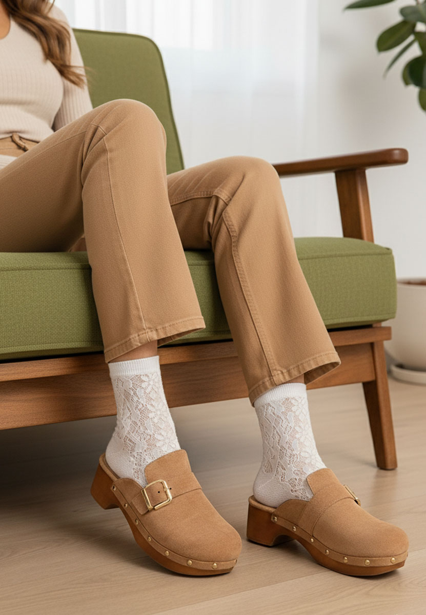 Khaki dámske dreváky Advika V2