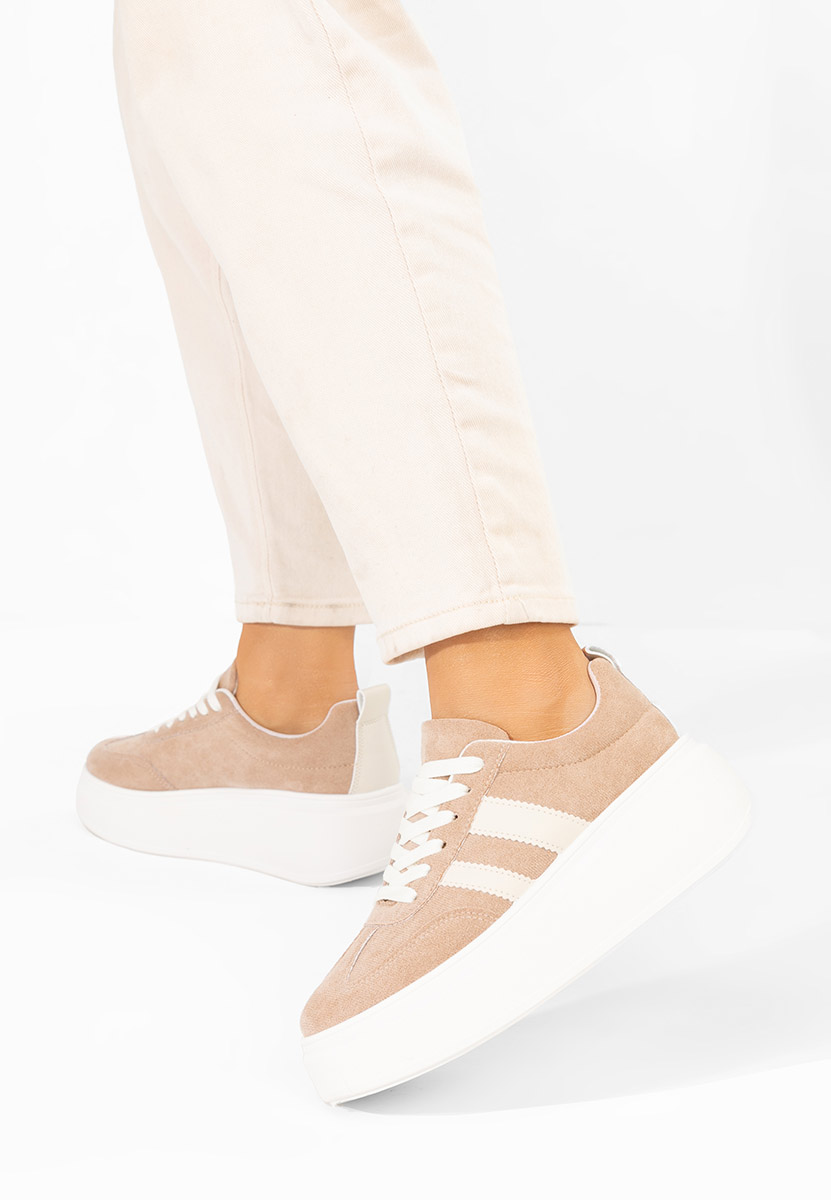 Khaki tenisky na platforme Semana