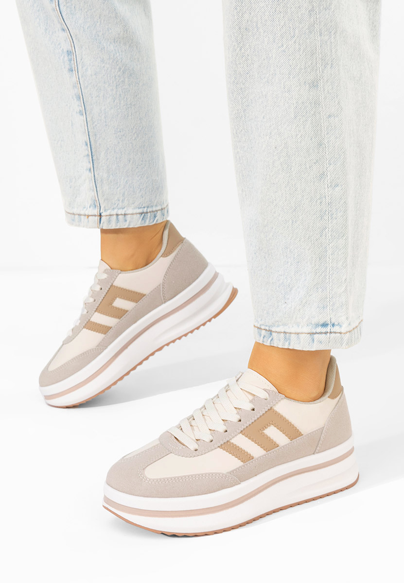 Bézs platformos sneaker Jesie