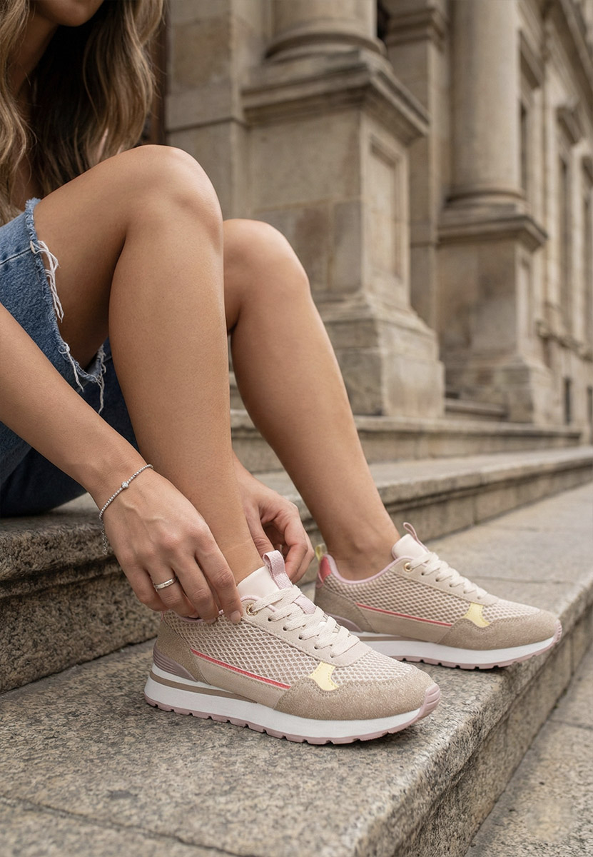 Sneakers donna beige Helenia