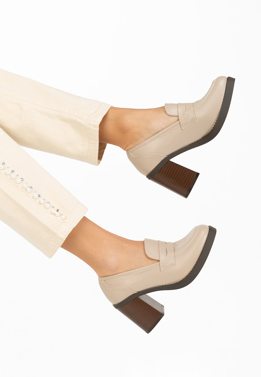 Loafers dama Zenova bej