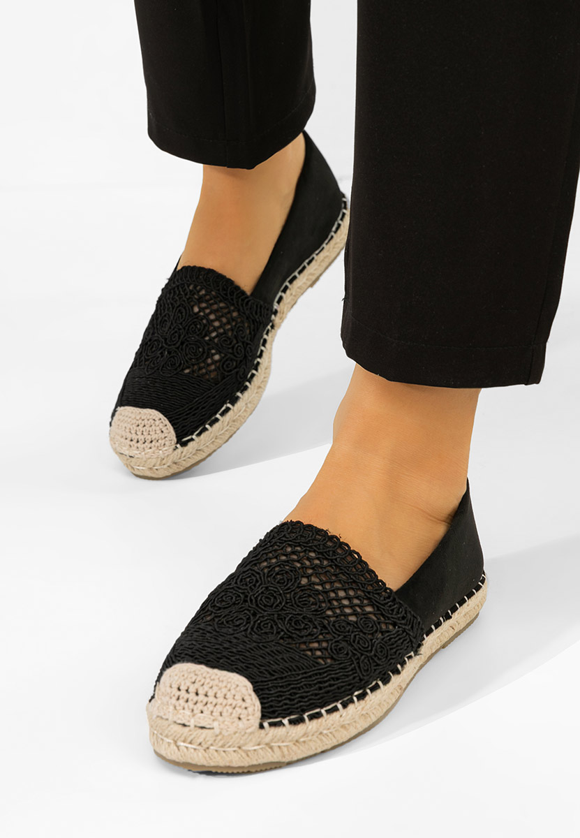 Čierne dámske espadrilky Thaisa
