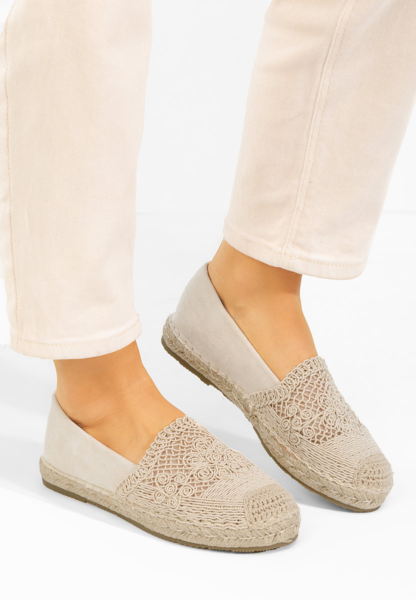 Béžové dámske espadrilky Thaisa