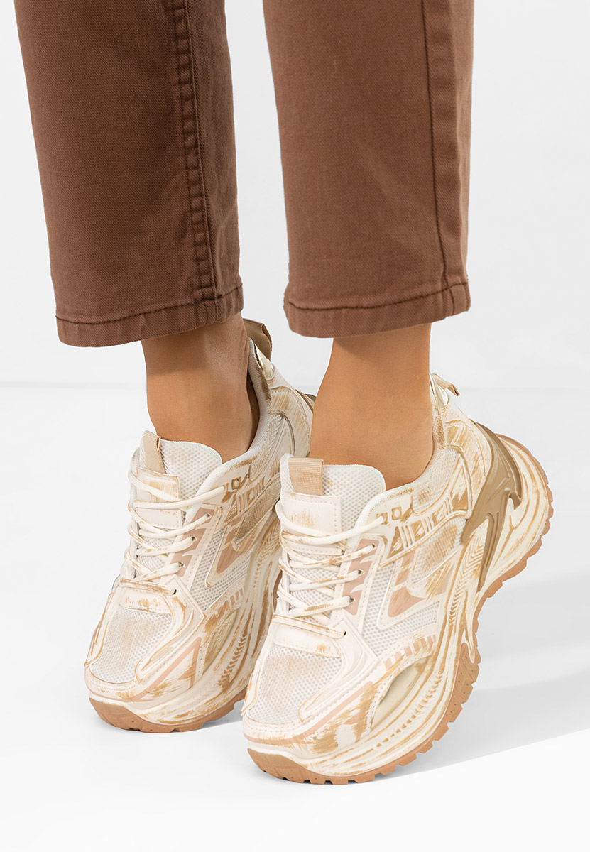 Khaki tenisky na platforme Kellee