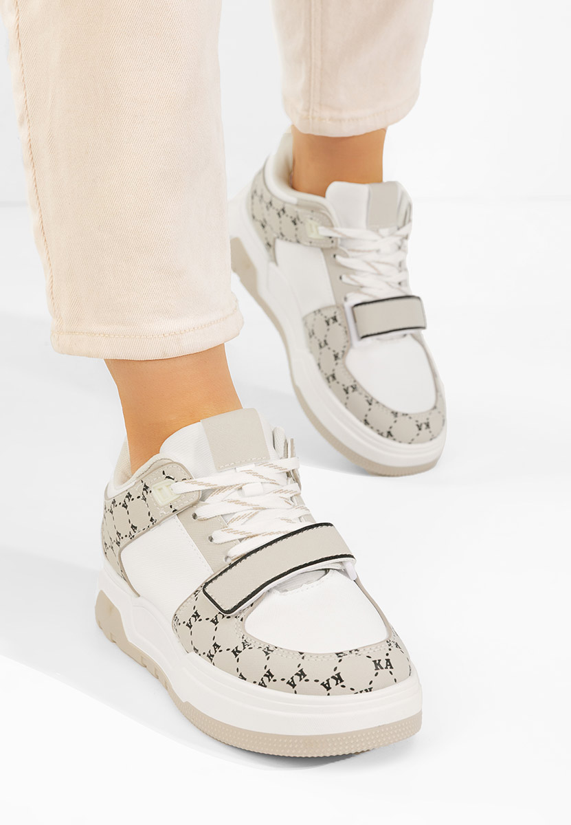 Μπεζ sneakers γυναικεία Rosellia