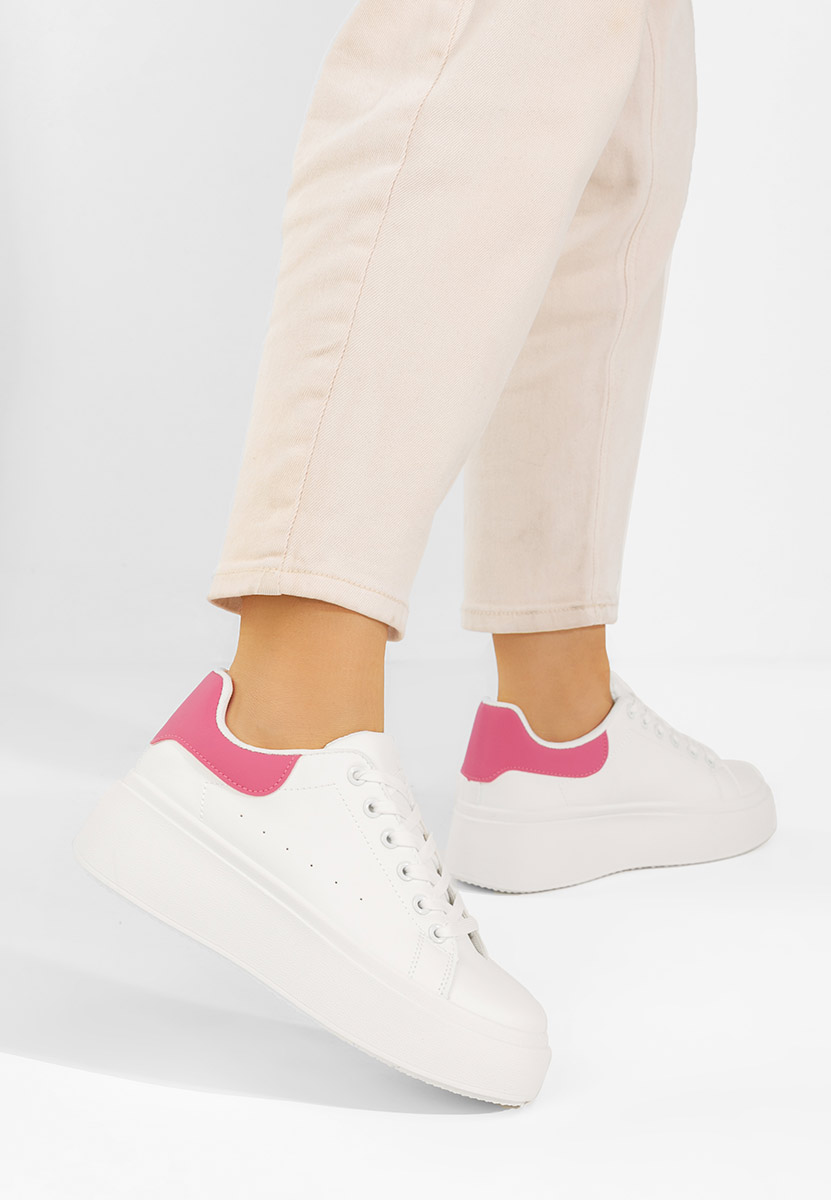 Λευκά sneakers γυναικεία Emeralia V2