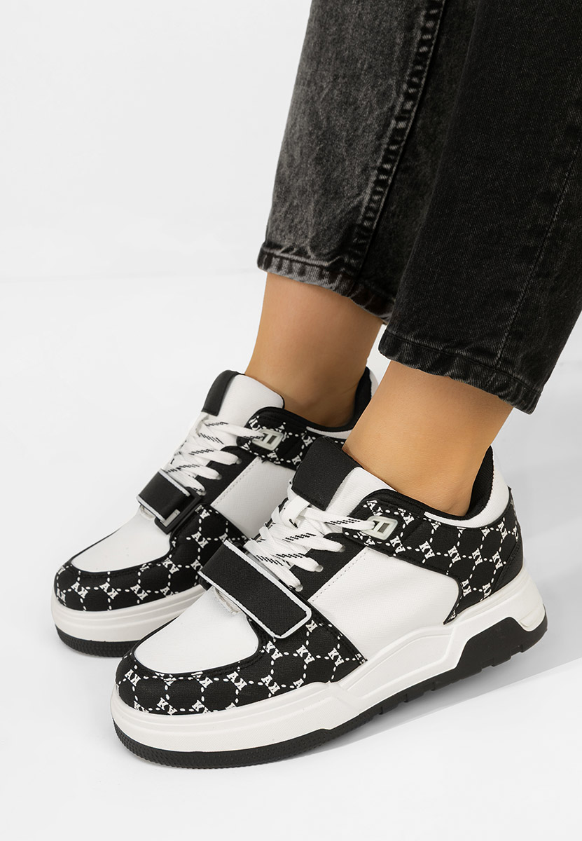 Μαύρα sneakers γυναικεία Rosellia