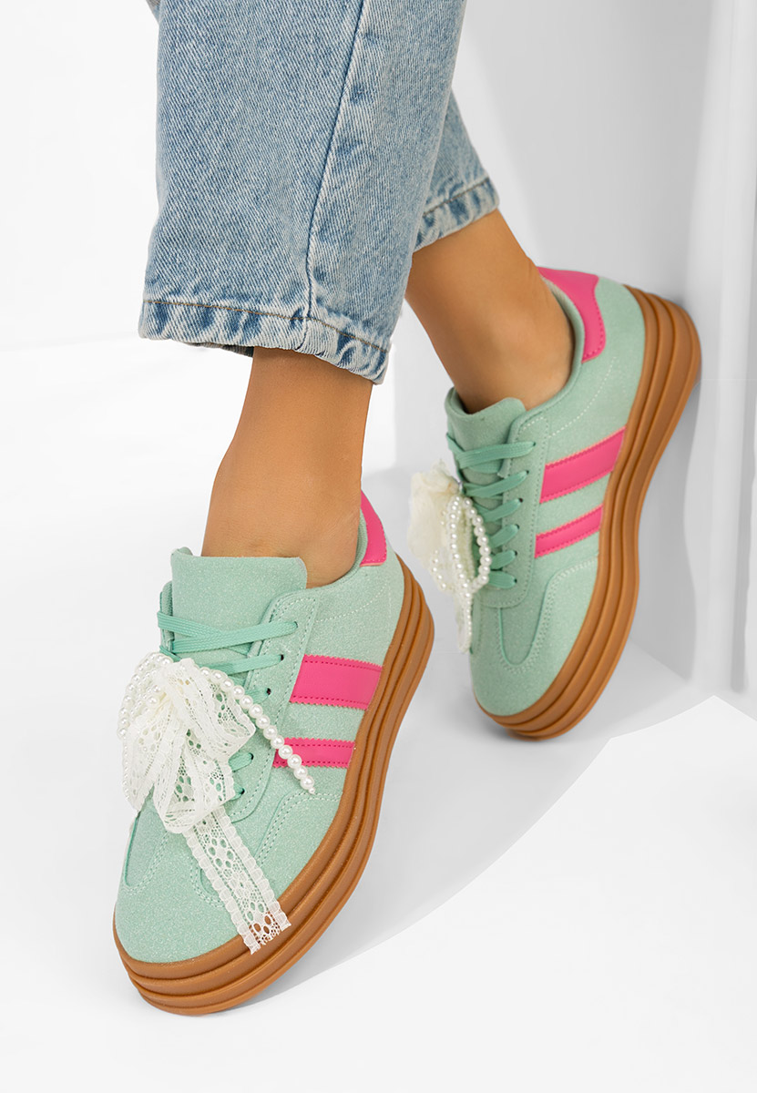 Πράσινα sneakers γυναικεία Roxanne