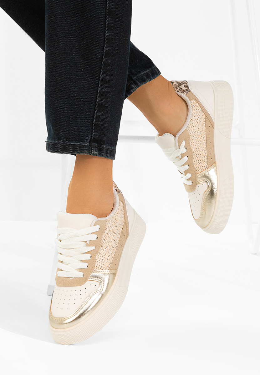 Μπεζ sneakers γυναικεία Merlyna V2