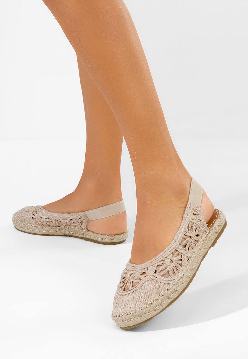 Béžové dámske espadrilky Mistala