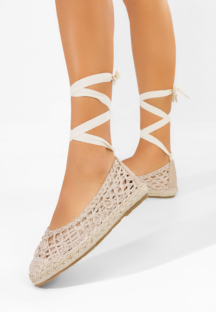 Béžové espadrilky Kaddeia