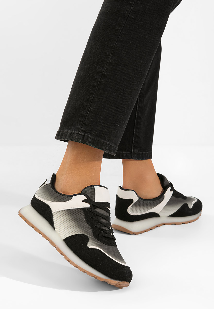 Μαύρα sneakers γυναικεία Selinia