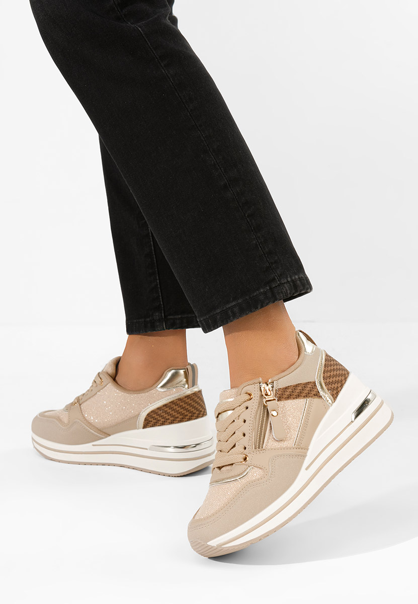 Khaki superge s platformo Snuvira