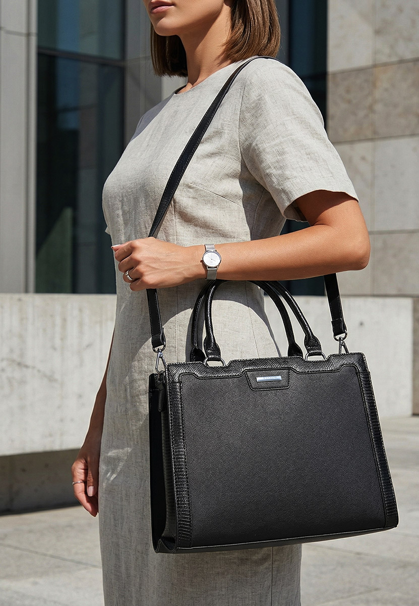 Geanta de mana Silvia Rosa 8174 neagra