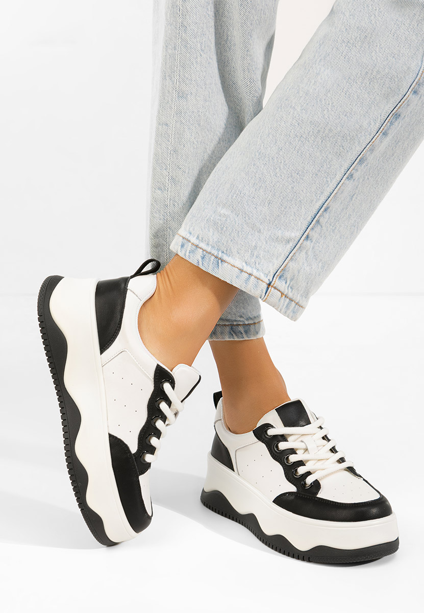 Sneakers dama piele Euselia V2 albi