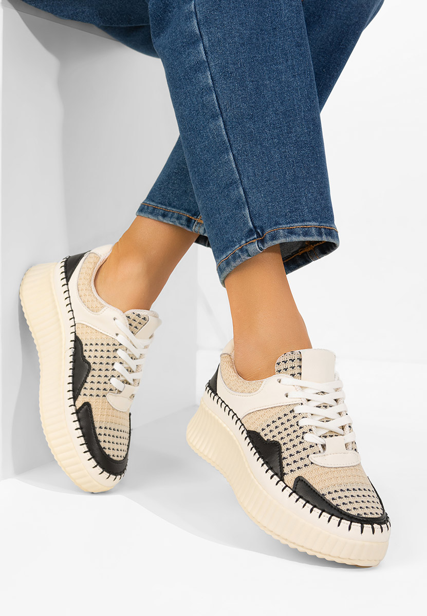 Sneakers dama piele Versala V2 bej