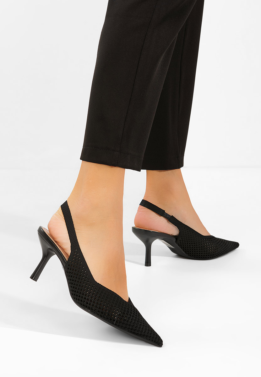 Décolleté slingback nere Maldivia