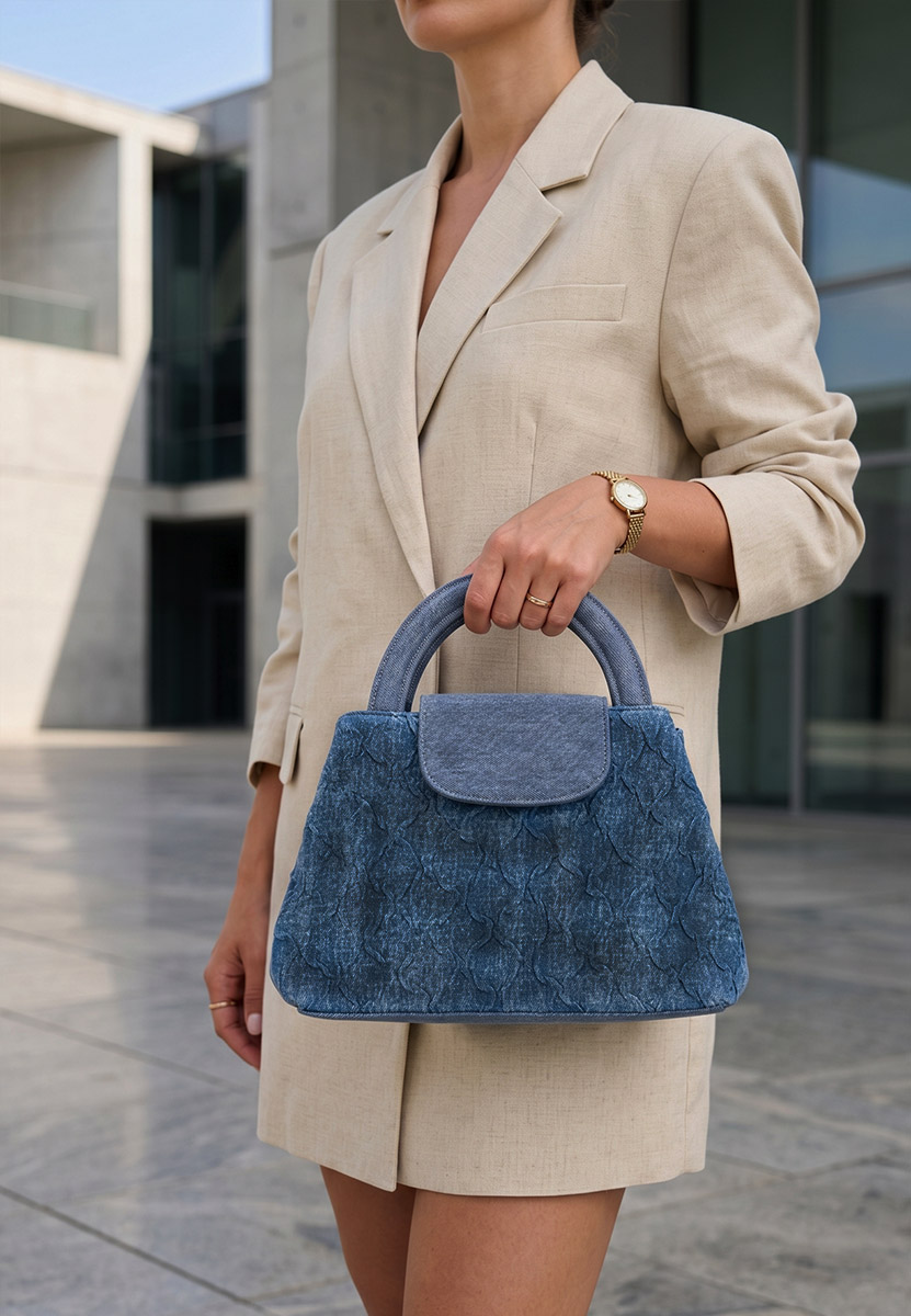 Borsa a mano donna denim Gratiella V2