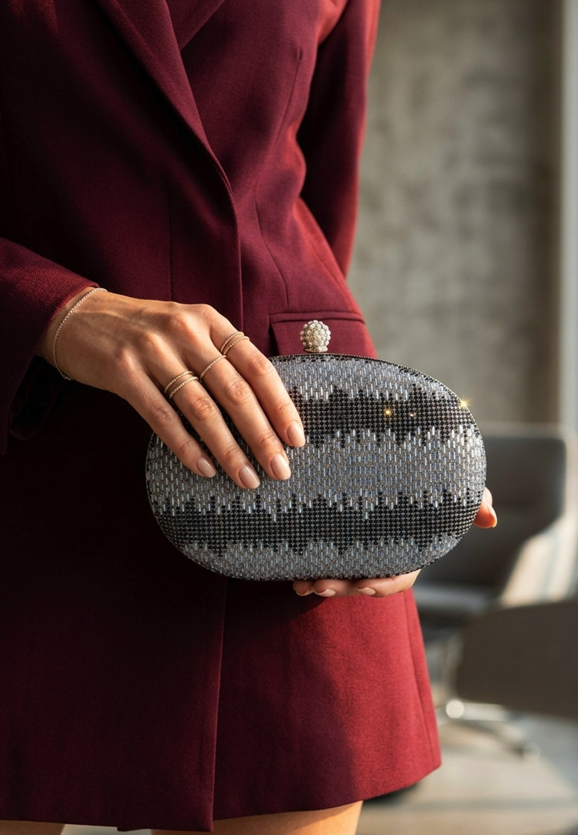 Borsa a mano donna nera Aliria