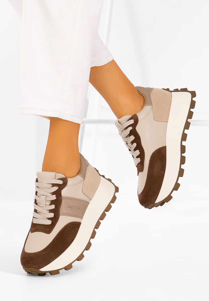 Sneakers dama piele Estellia maro