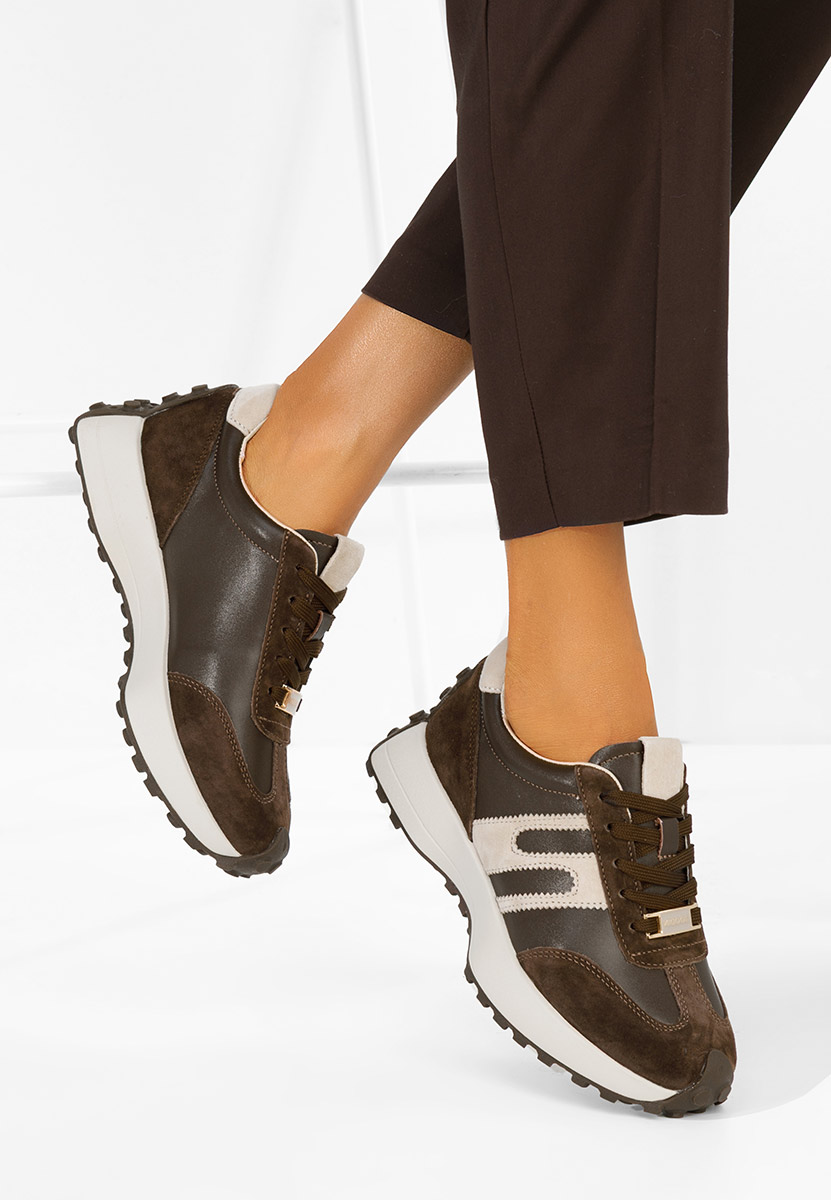 Sneakers dama piele Sorellia V2 maro