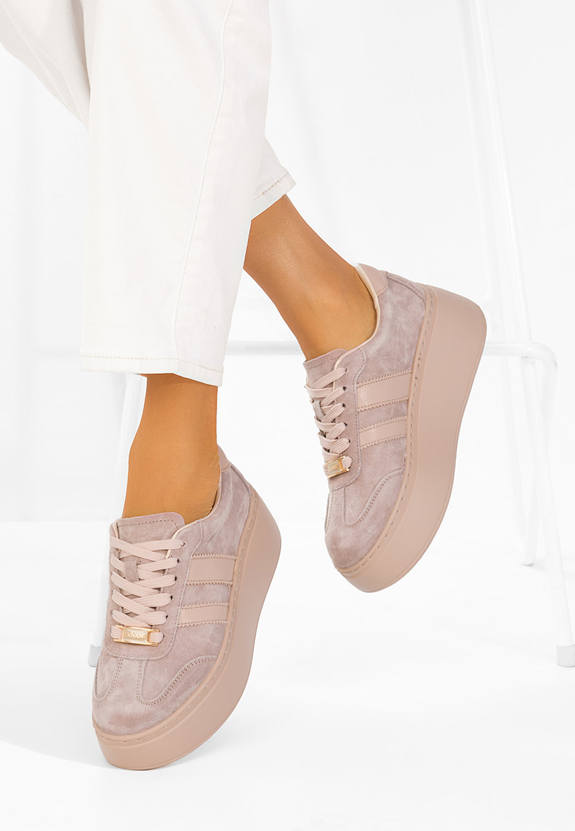 Sneakers dama piele Ariabela bej