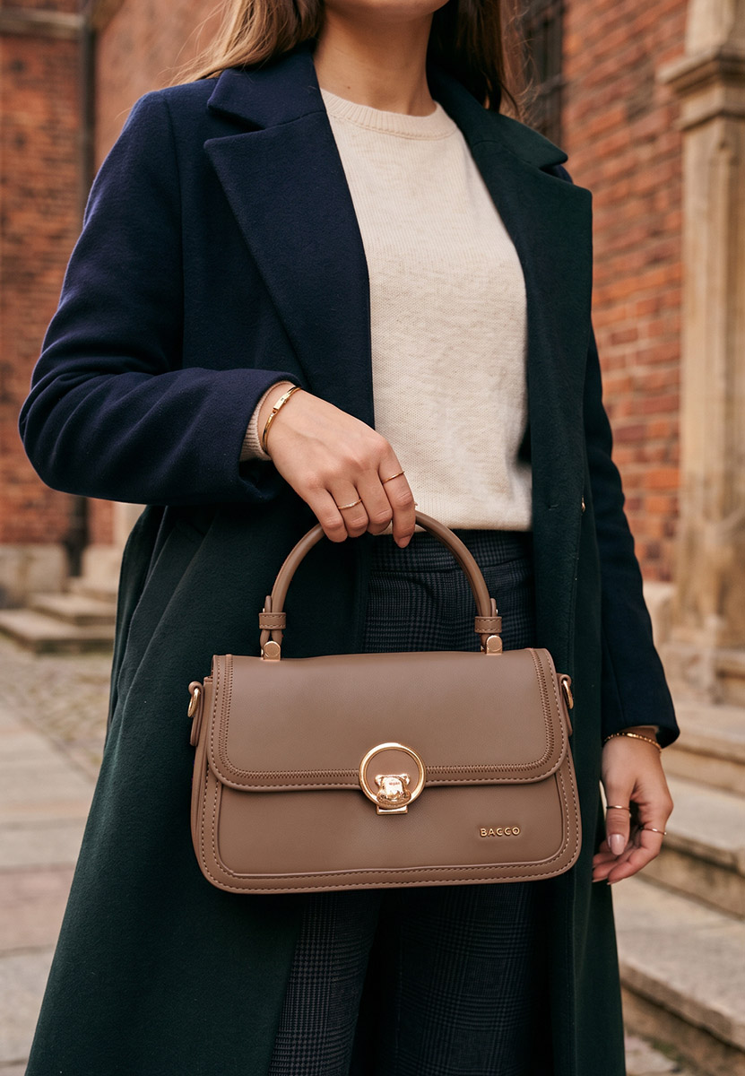 Smeđa clutch torbica Agnesia V2